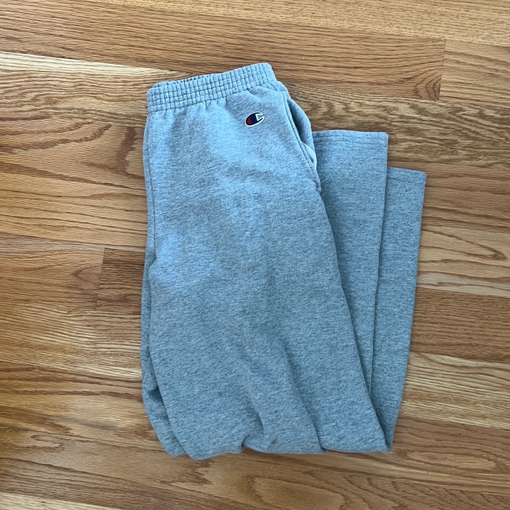 Gray youth Champion Sweatpants